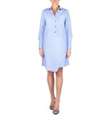 Rika Demian jurk lichtblauw gestreept