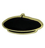 Godert.me Parisian beret cap pin black gold