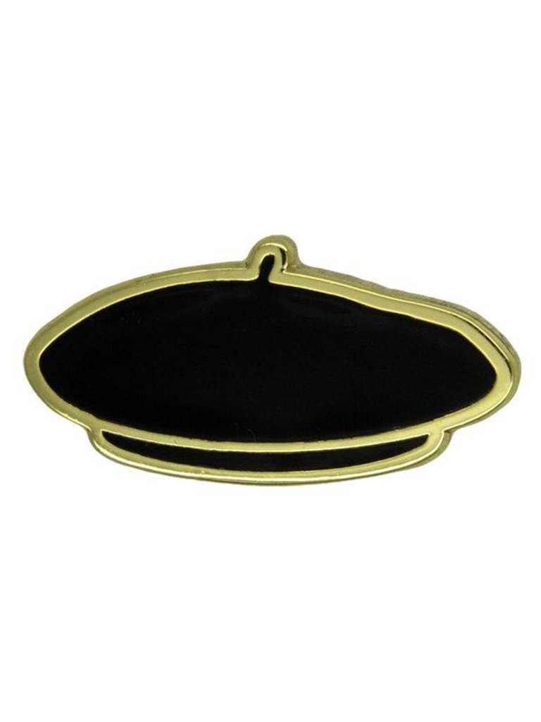 Godert.me Parisian beret cap pin black gold