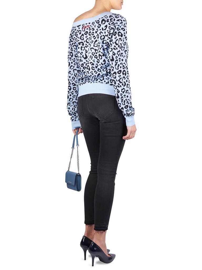 Rika Zack Weste Leopard hellblau