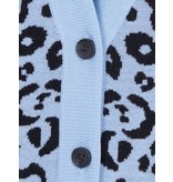 Rika Zack vest leopard lichtblauw