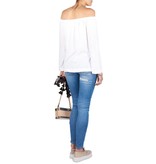 Zoe Karssen Skinny jeans met destroyed details blauw