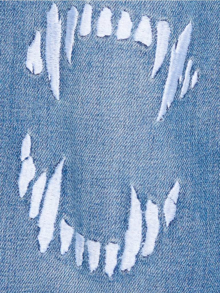 Zoe Karssen Skinny jeans met destroyed details blauw