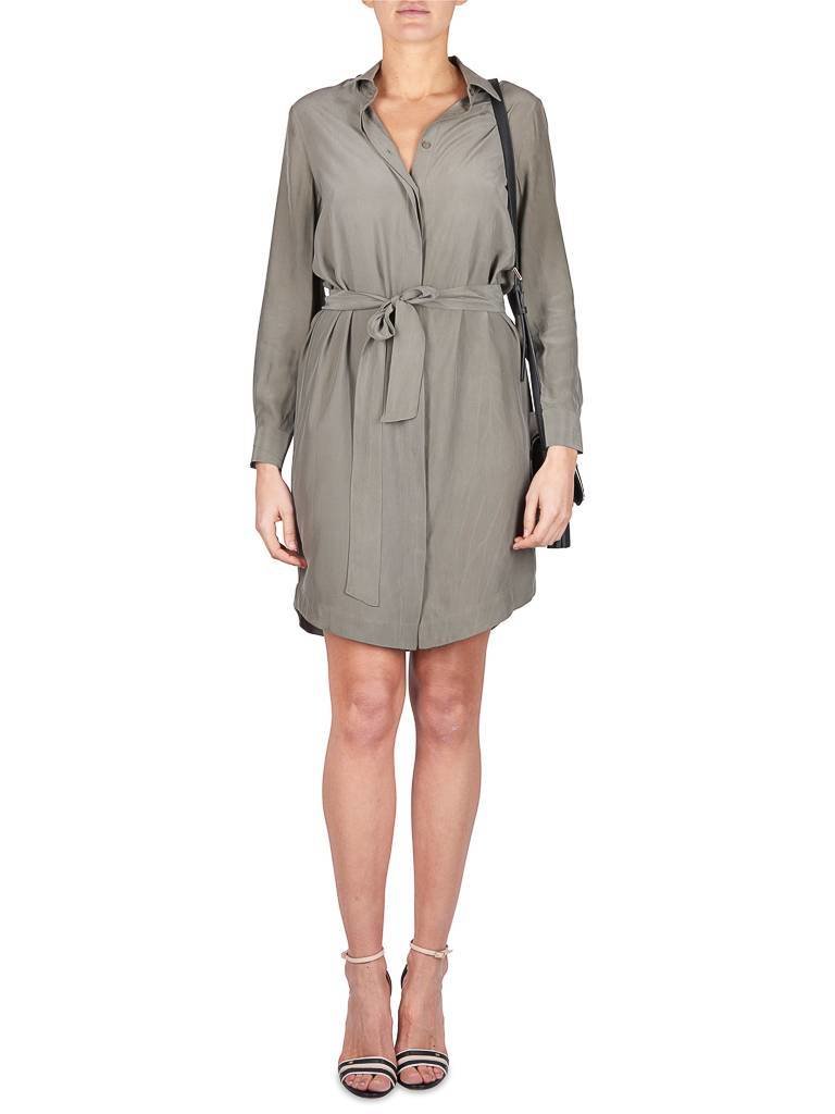 Astrid Elisee Shirt jurk grijs-groen