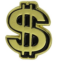Godert.me Dollar gold pin