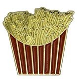Godert.me French fries Pin rot gold