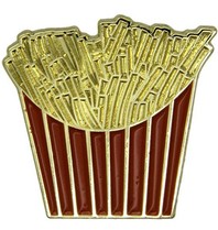 Godert.me French fries Pin rot gold