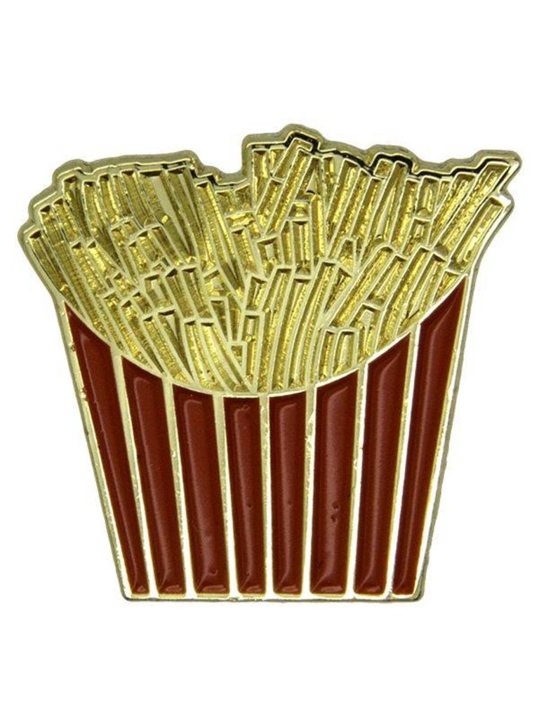 Godert.me French fries Pin rot gold