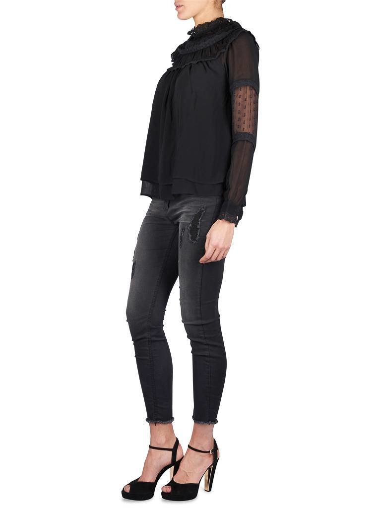 Notes Du Nord Abigail Bluse schwarz