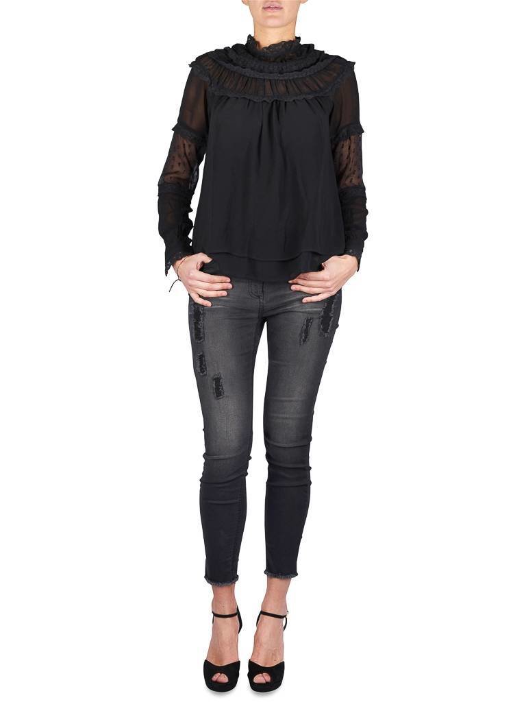 Notes Du Nord Abigail blouse zwart