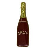 Godert.me Champagne bottle pin rood goud