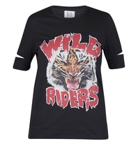 Zoe Karssen Wild rider t-shirt black