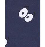 Zoe Karssen Cartoon eyes all over bikini top dark blue