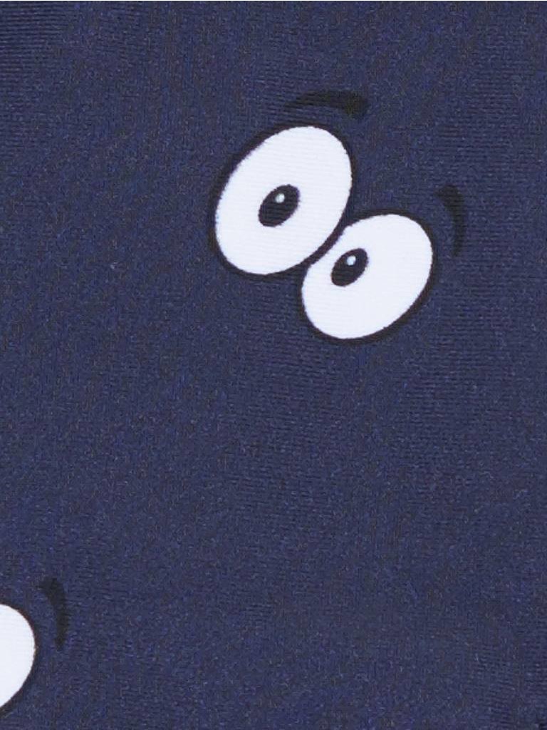 Zoe Karssen Cartoon eyes all over bikini top donkerblauw