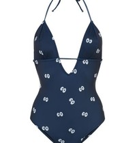 Zoe Karssen Cartoon eyes all over swimsuit darkblue