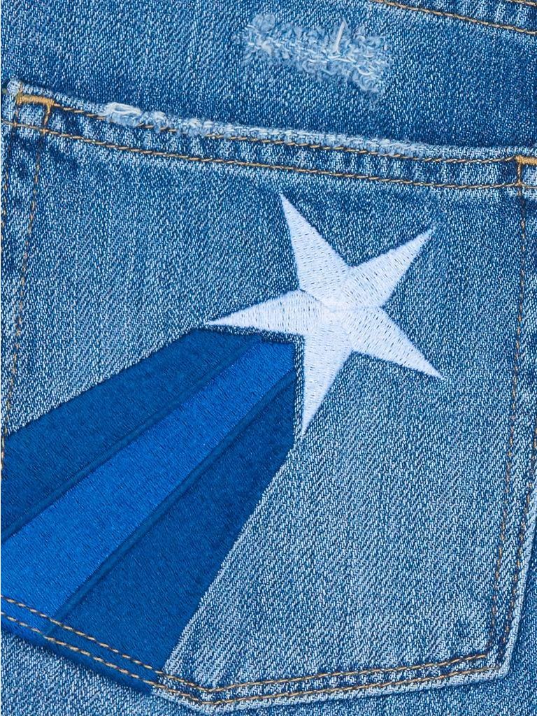 Zoe Karssen Shooting stars shorts denim blauw