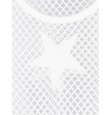 Zoe Karssen Fishnet dress with stars white