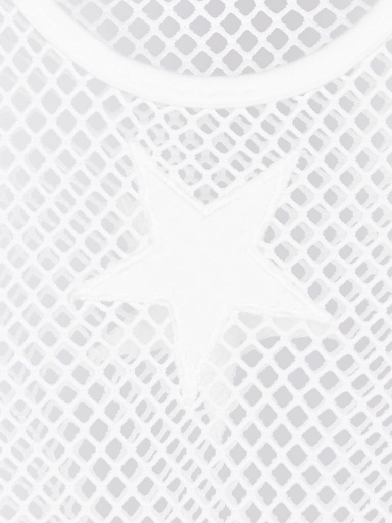 Zoe Karssen Fishnet t-shirt with stars white