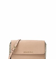 Michael Kors Jet Set travel schoudertas nude-goud