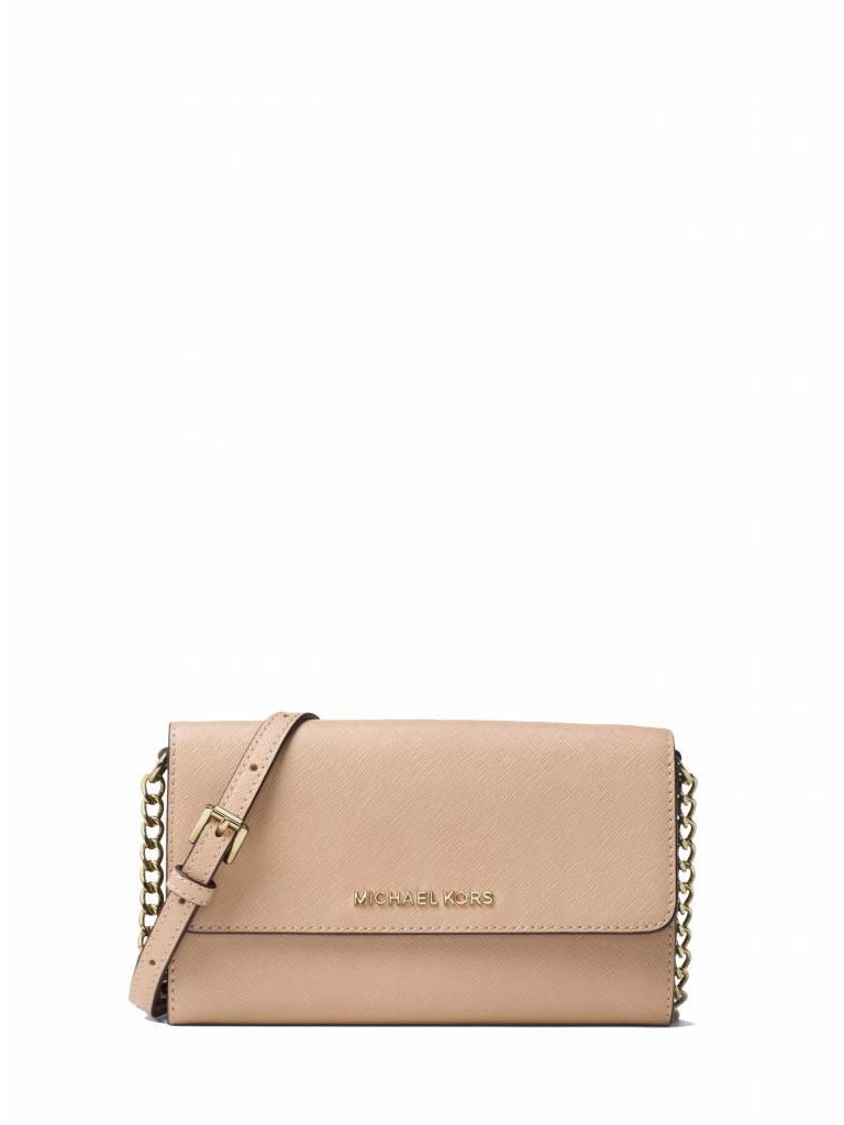 Michael Kors Jet Set travel schoudertas nude-goud