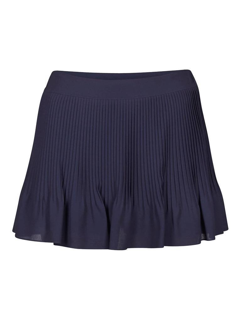 Carven Pleated skirt dark blue
