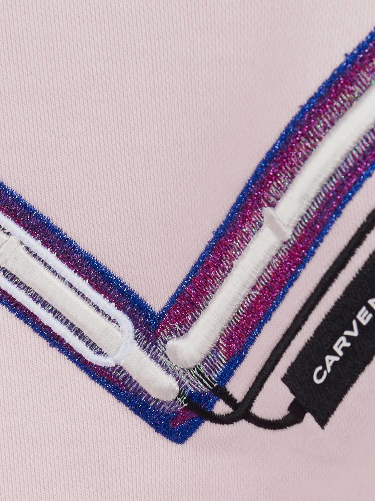 Carven Sweater with heart soft pink