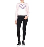 Carven Sweater met hart lichtroze