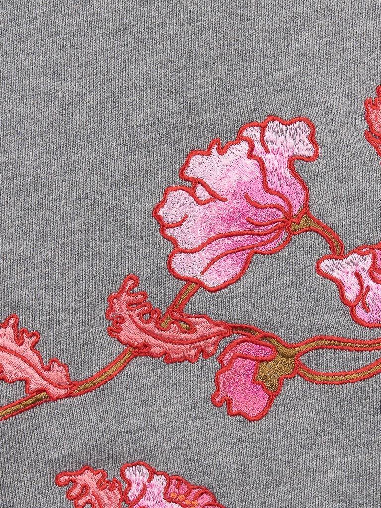 Carven Sweatshirt mit Blumen grau