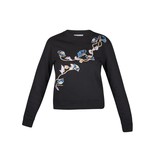 Carven Sweatshirt mit Blumen schwarz