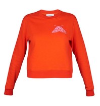 Carven Sweater met vlinder rood