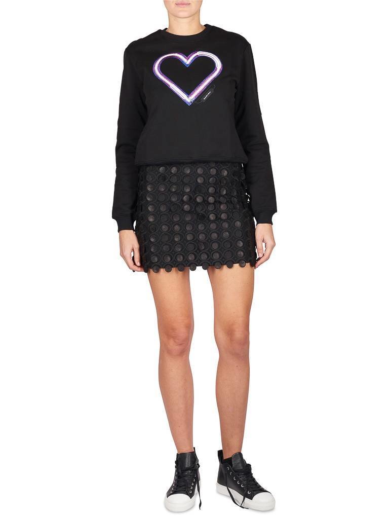 Carven Skirt with round sequins black