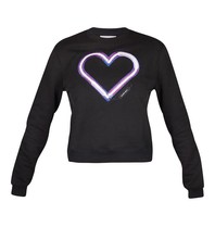 Carven Sweatshirt mit Herz zwart