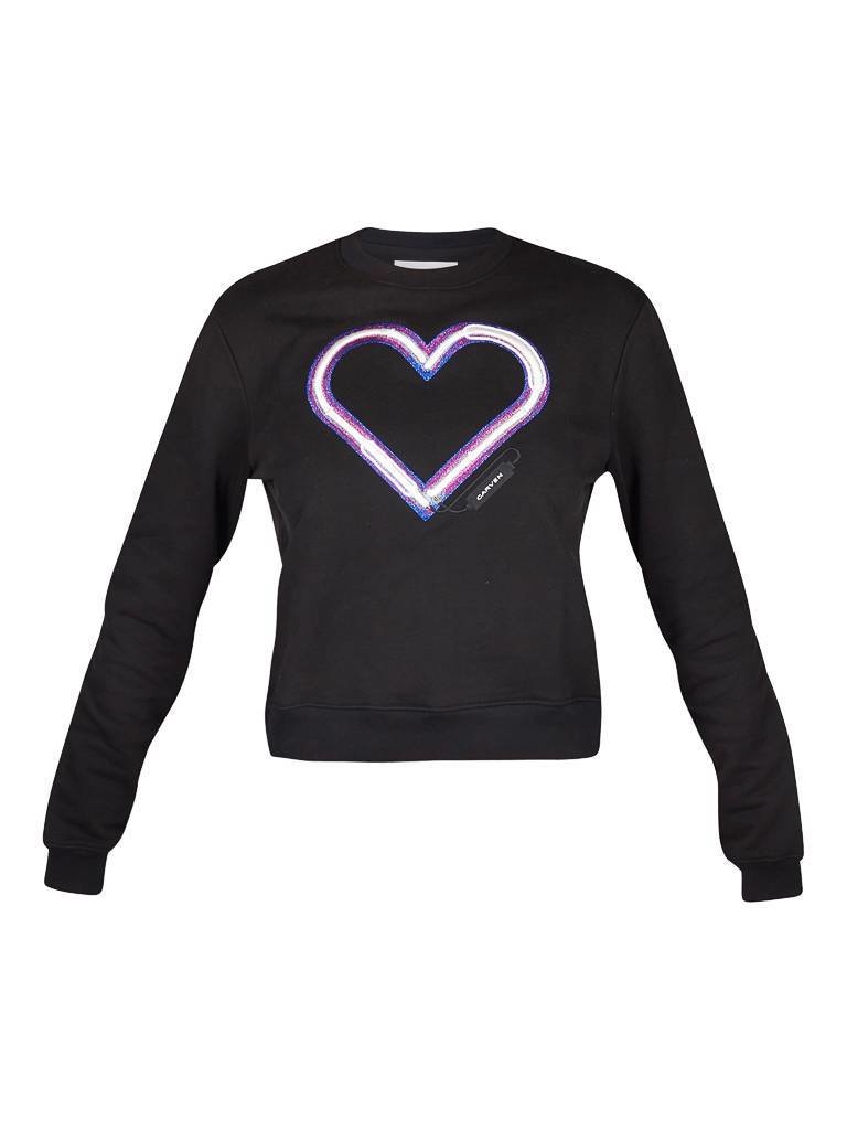 Carven Sweater met hart zwart