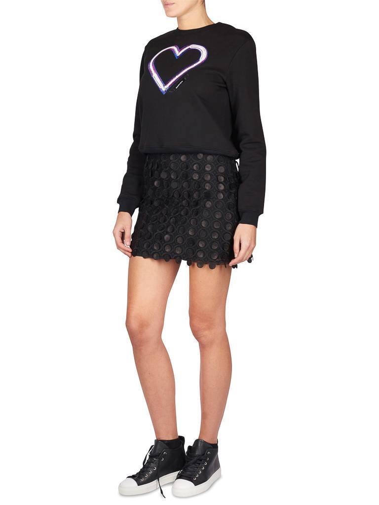 Carven Sweater met hart zwart