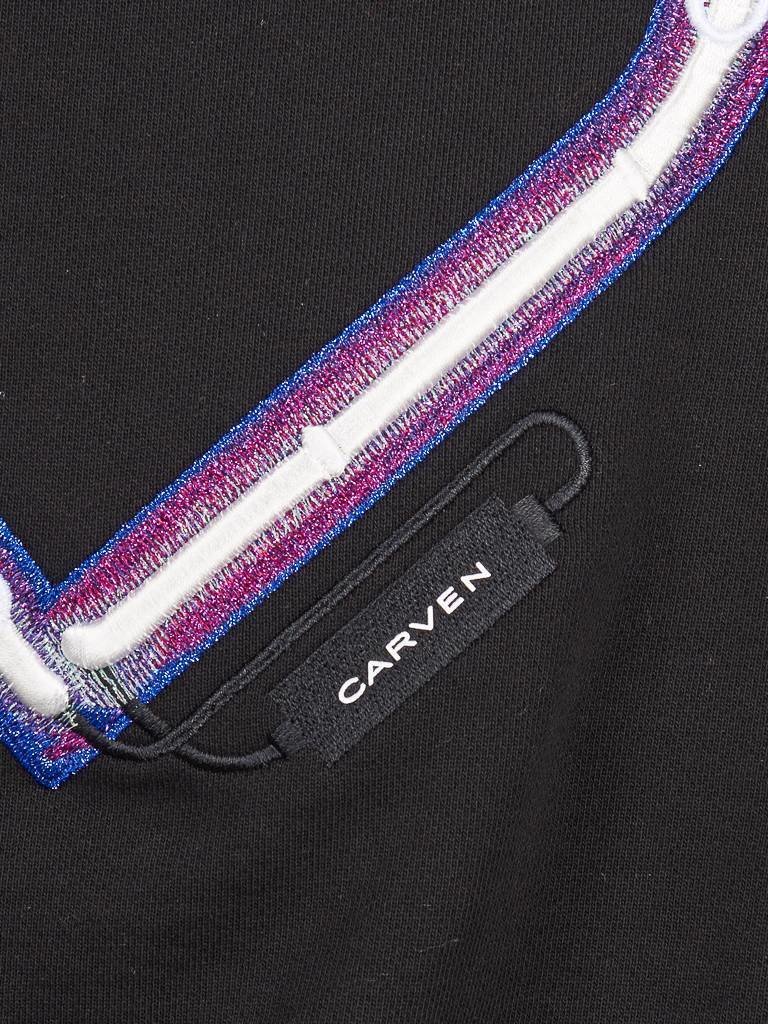 Carven Sweatshirt mit Herz zwart
