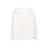 Carven Skirt with round sequins white