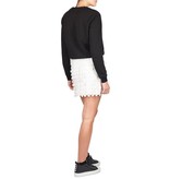 Carven Skirt with round sequins white