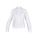 Carven Blouse met cut-out details op de kraag wit