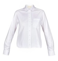 Carven Blouse met cut-out details op de kraag wit