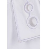 Carven Bluse mit Ausschnittdetails auf dem Kragen weiß