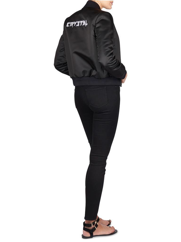 Carven Bomberjacke mit Schmetterling schwarz