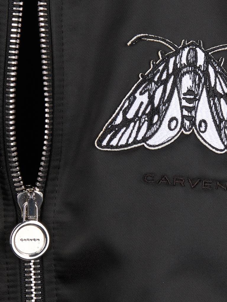 Carven Bomberjack met vlinder zwart