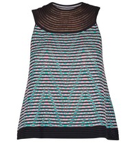 M Missoni Halter top zwart-groen