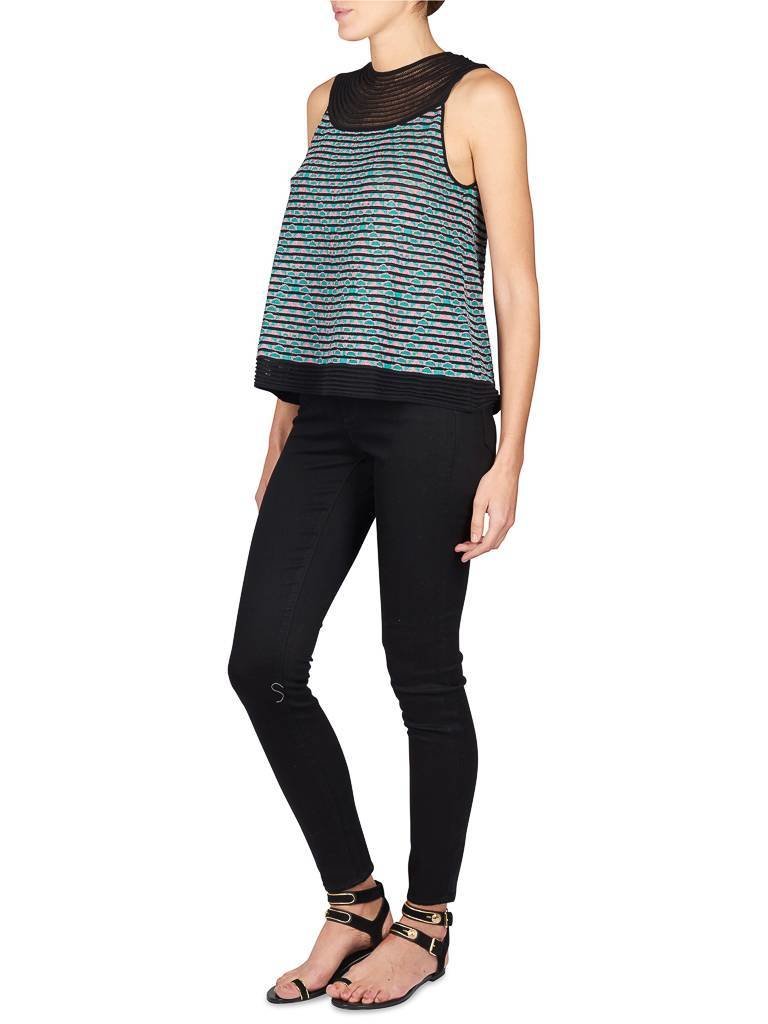 M Missoni Halter top zwart-groen