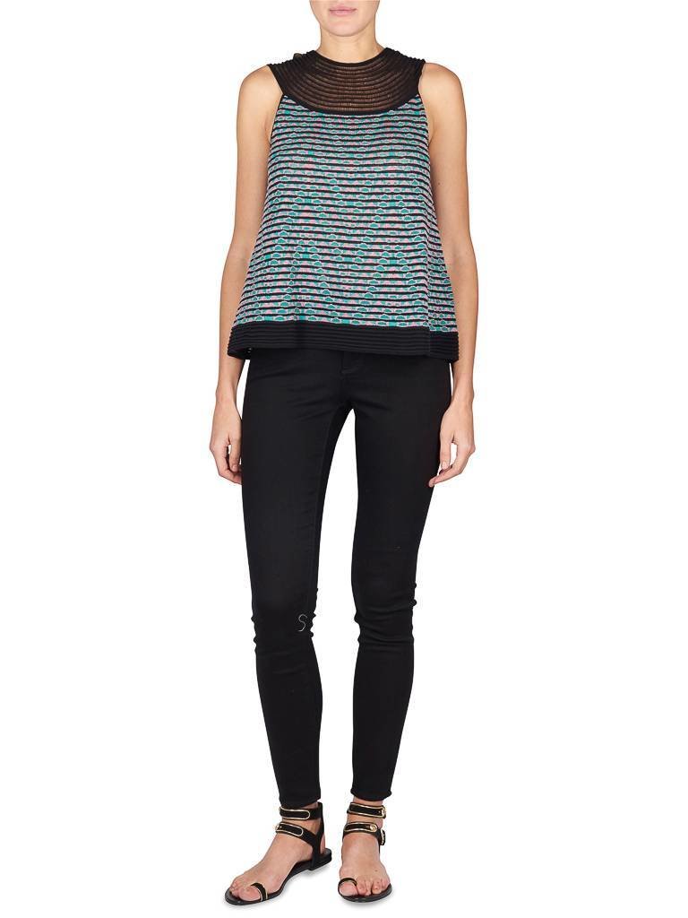 M Missoni Halter top black-green