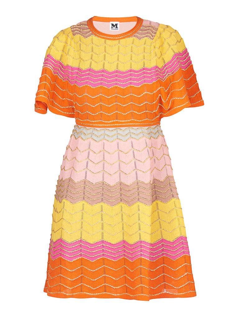 M Missoni Gestreepte jurk oranje