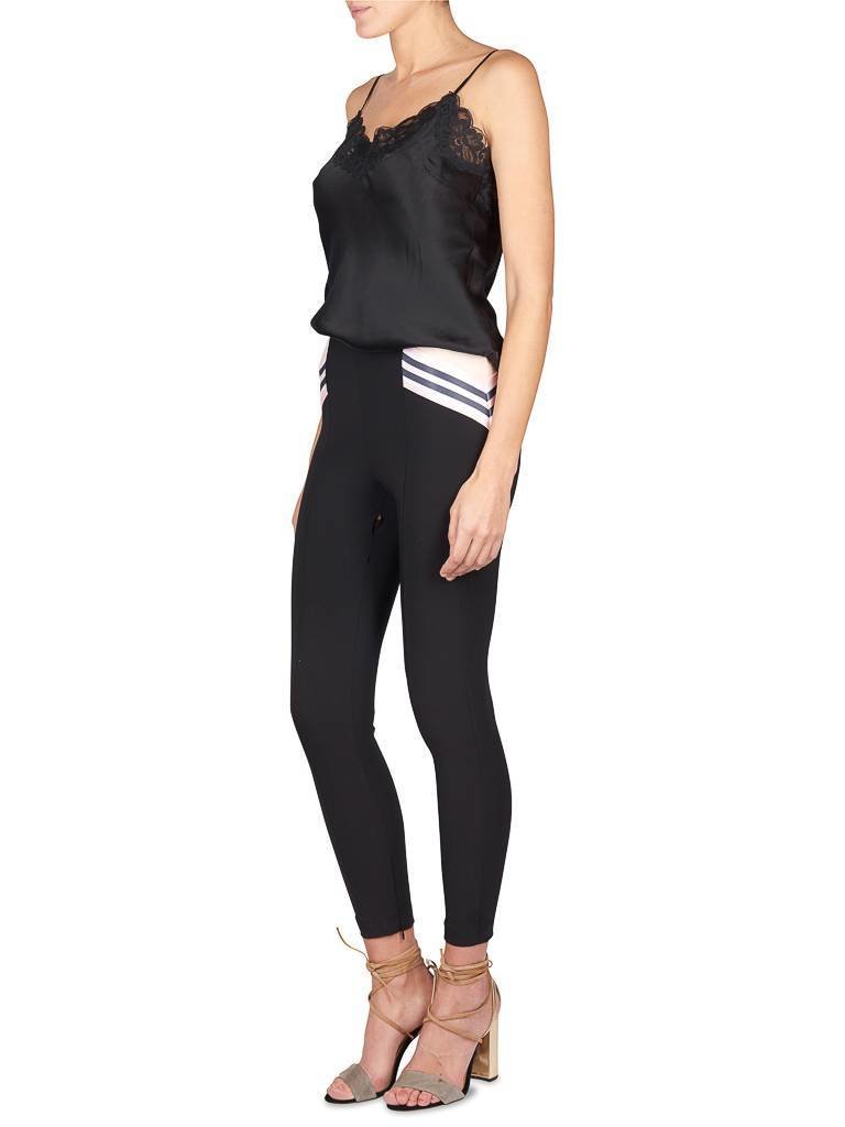 Elisabetta Franchi hohe Taillenhose schwarz