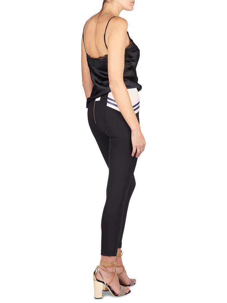 Elisabetta Franchi hohe Taillenhose schwarz