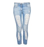Elisabetta Franchi Destroyed skinny jeans lichtblauw