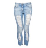 Elisabetta Franchi Zerstörte skinny Jeans hellblau